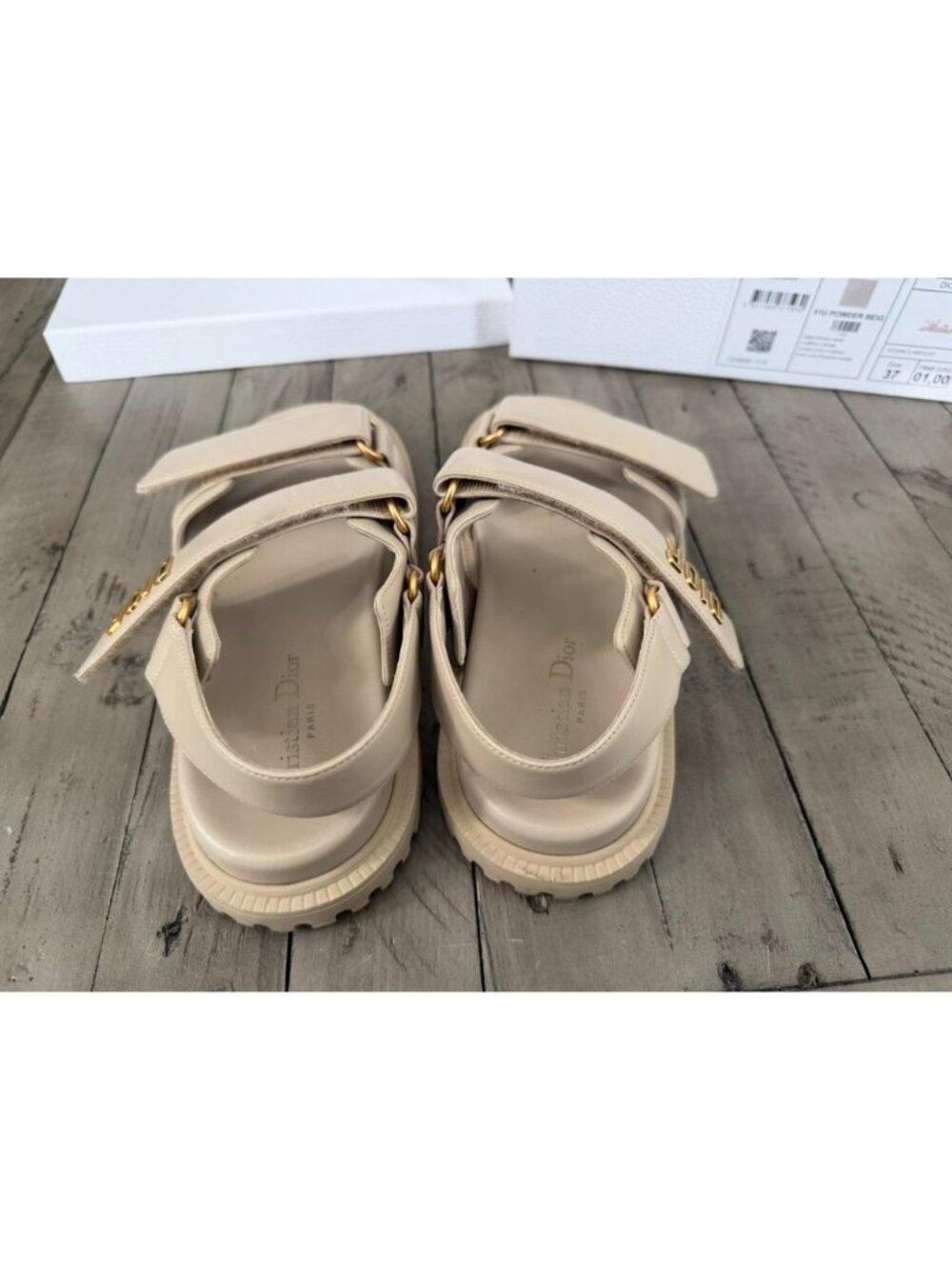 Lambskin Dioract 10mm Sandals Size 37 7 - Picture 5 of 10